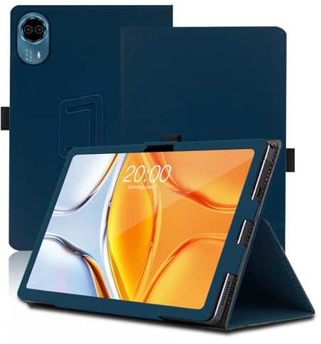 Case for Teclast T70 14 inch, Teclast T70 Tablet Case, Folding Stand Protective Cover with Pencil Holder and Wrist Strap, Full Protection. (Blue)