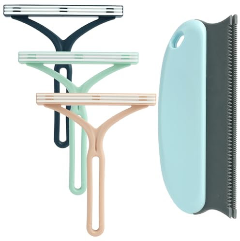 Batheidon Wiederverwendbarer Magische Pfoten Fusselbürste,Tierhaarentferner für Kleidung, Teppiche & Sofas, Lint Remover für Hunde- und Katzenhaare, Effektiv, Handlich & Reinigend,4 Stück