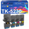 TK5230 TK-5230 XL Kompatibel für Toner Kyocera ECOSYS M5521cdn M5521cdw P5021 P5021cdn P5021cdw Kyocera TK-5230K TK-5230C TK-5230Y TK-5230M Schwarz, Magenta, Gelb, Cyan 4er-Pack