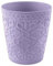 Vaso Orchidea in Ceramica Liscia o damascato | VARI COLORI | misura 14x13 cm idea regalo (Viola Damascato)
