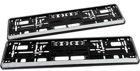 Silberner KennzeichenhalteSilberne Kennzeichenhalter im 2er-Set – optional mit individueller Lasergravurr – optional mit individueller Lasergravur (Silber ohne Gravur)