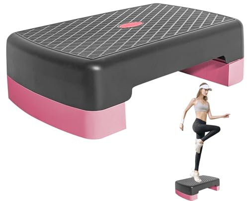 Aerobic-Stepper, höhenverstellbar, Fitnessgerät, 45 cm, für Cardio-Fitness, Damen, Erwachsene