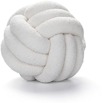 Benyong Rundes Sofakissen Knotenkissen in 22 Farbvarianten Und 4 Größen Stilvolles Aesthetic Kissen Für Moderne Einrichtung (Durchmesser 13 cm,2)