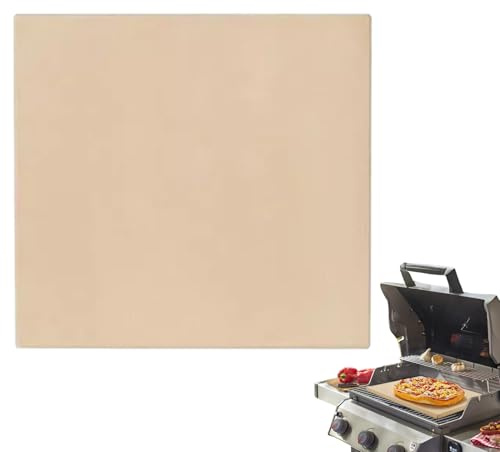 Pizzastein - rechteckiger Kochfeld | Resistente Nicht -Schichtoberfläche | Küchenzubehör für Grill, Grills, Ofen und Brot, ideales Innenraum, Äußere, Campingplatz oder Restaurant