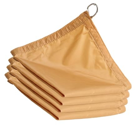Weqizuerqi Vela Ombreggiante | Protezione Impermeabile Portatile Bloccante con Corde - Telo Vela Ombreggiante da Esterno - Per Giardino Patio All'Aperto Spiaggia Località Marina Cortile Terrazza