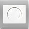 Va et Vient Variateur 500W Blanc Delta Iris + Plaque basic Silver
