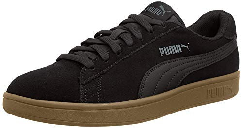 PUMA Unisex Puma Smash v2 Low-Top, Puma Black-Puma Black, 42.5 EU