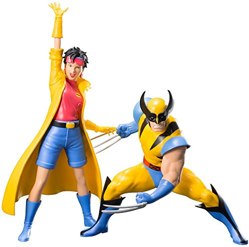 Marvel Universe X-Men 92 Wolverine and Jubilee 2 Pack Artfx+ Statue