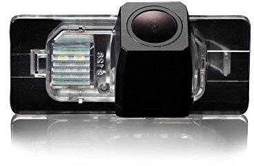 Rückfahrkamera wasserdicht Nachtsicht Auto Rückansicht Kamera Einparkhilfe Rückfahrsystem,Schwarz für Audi A4L A6L A1 A7 S3 Q3 Q5 TT Skoda Superb Derivative Golf VI 6 Variant 2010