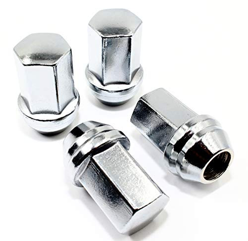 Veritek 24 Stück 14 x 1,5 mm OEM Factory Style 1,80 Zoll Länge 7/8 22 mm Hex Duplex Große Eichel Sitz Ersatz Chrom Lug Muttern für Fabrikräder
