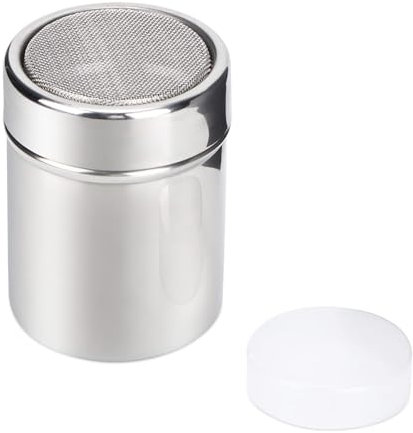 Spargicacao in Acciaio,Spargi Zucchero a Velo,Porta Zucchero,Barattoli Dosatori in Acciaio Inox,Setaccio al Cacao Modelli per Confetteria in Acciaio Inox,Spargi Zucchero a Velo Dosatore Caffe
