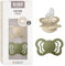 BIBS Couture Schnuller 2er-Pack, BPA-frei, Kiefergerechte Form. Silikon, Hergestellt in Dänemark. 6-18 Monate (2er Pack), Vanilla/Olive