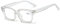 ZUVGEES Retro Oversized Blue Light Blocking Reading Glasses Big Eyeglass Frames Large lens Computer Readers (Clear, 1.50)