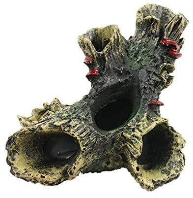 NA Log resina albero tronco ornamento acquario acquario acquario serbatoio decorazione casa paesaggistica mestieri per acquario pesce piccolo nascosto