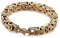 Armschmuck Herren Herren Armband Edelstahl Gold Byzantiner Kettenarmband 20cm Gold