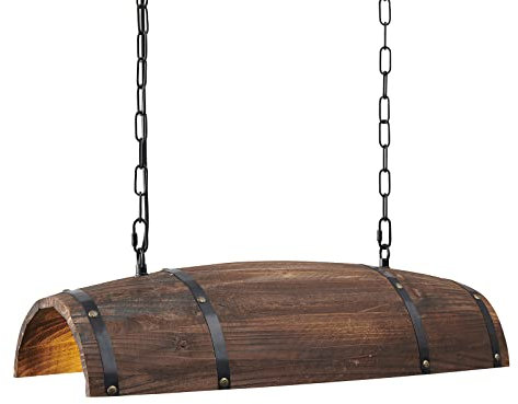 Newrays Antike Holz Weinfass Pendelleuchte H?ngende Rustikale K¨¹che Bar Deckenleuchte Leuchten