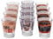 MAURY'S SET DA 12 BICCHIERI IN VETRO DA CAFFÈ CON DISEGNO ASSORTITO (COFFEE TIME)
