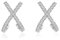 Reffeer Massive 925 Sterling Silber CZ Manschette Piercing Ohrstecker Wraps für Frauen X Criss Cross Manschettenohrringe Huggie Hoops (A-Silber)