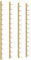 vidaXL 2X Wand Weinregal für 12 Flaschen Wandregal Weinhalter Weinflaschenhalter Flaschenregal Weinständer Hängeregal Weinflaschenregal Golden Eisen