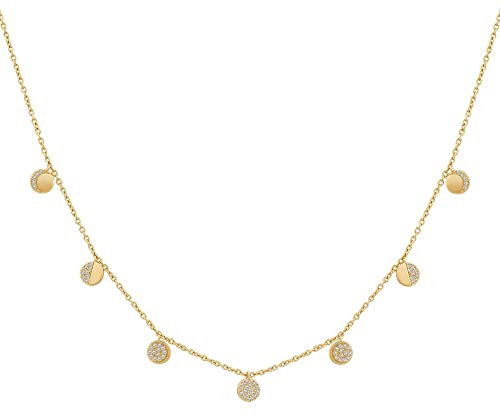 cai Damen Halskette 925/- Sterling Silber 38+5cm Glänzend gelb 358250391V-43
