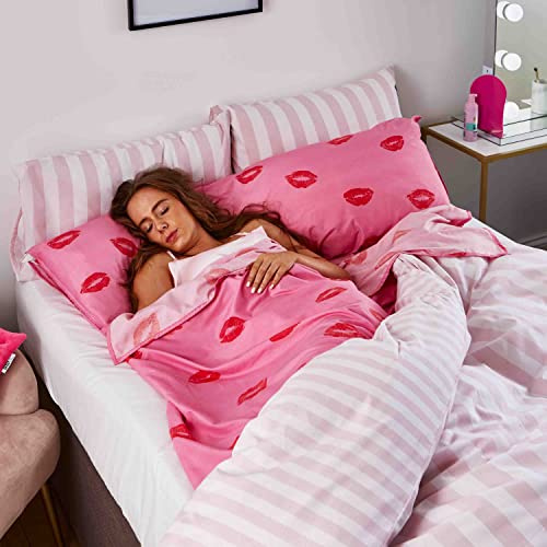 Sassy B Pouting Lips Self Tan Sheet Protector Pink, 135 x 215 cm