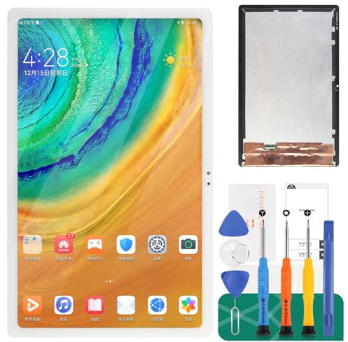 Ersatz-LCD-Bildschirm für Samsung Galaxy Tab A7 10.4 (2020) T500 LCD Display Touch Digitizer Assembly SM-T500, SM-T505 Reparatur-Sets (weiß)