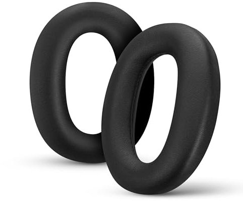 Brainwavz Replacement Earpads for Sony WH-1000XM2 & MDR-1000x Headphones, Black, Soft Vegan Leather