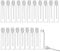 20Pcs 1ml Empty Perfume Sample Bottles Essential Oil Test Tube Bottle Mini Glass Refillable Sample Vial Containers for Aromatherapy, Fragrance and Liquid - White cap