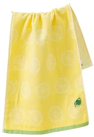 CBLdF Towel Super Soft Single Yarn Lemon Morning Series Cotton Towel And Bath Towel Set, Face Wash And Bath Towels For Couples-Qmqcnm-Hmj-Chmj-A Set
