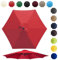 Toile De Rechange Pour Parasol De 200cm 270cm 300cm 6/8 Baleines, Auvent De Rechange Pour Parasol D'extérieur, Polyester Anti Uv 50+, Résistant À La Décoloration(Color:Red,Size:8 ribs-3m(9.8ft))