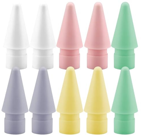 CHSEROK Stylus Pen Ersatzspitzen, 10 stücke Ersatzspitzen Pencil, Pencil Spitze Hochempfindlicher, Zubehör Kompatibel mit Pencil 2. und 1. Generation