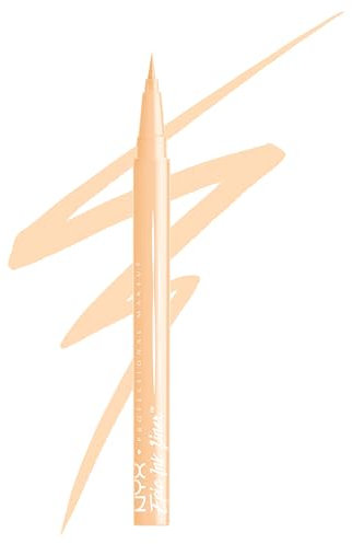 NYX Professional Makeup Epic Ink Liner, Brush Tip Liquid Eye Liner Pen, Up To 24 Hours of Wear, 6 Intensely Pigmented Shades, Waterproof Vegan Formula, Shade: Marshmallow