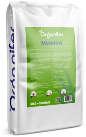 Semence Gazon - 5 Kg - 1000 M2 - Semences Prairie Pour Animaux - Graines Herbe Prairie À Semer Pour Chevaux, Bovins Et Herbivores - Gazon Prairie Durable - Organifer