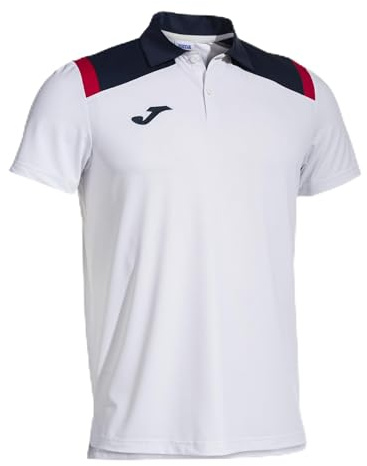 Joma - Herren-Poloshirt - Toledo - Kurzarm, Weiß/Marineblau, XXL
