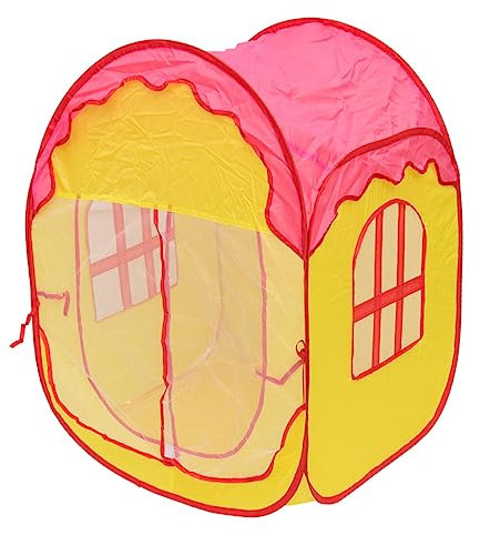 Parliky Kinder Spielzelt Für Innen Tragbares Zelt Für Kinder 4-6 Pinkes Burgspielzelt Einfach Aufzubauen Ohne Werkzeug Fördert Kreativität Und Vorstellungskraft Leicht Zu Reinigen