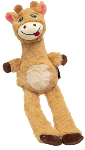JACK AND VANILLA, interaktives Giraffenspielzeug für Hunde und Katzen, weiche Textur, integrierte Pfeife, REGT die körperliche Aktivität an, 30 cm, leuchtende Farben, für alle Rassen