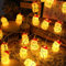 Weihnachtsbär Lichterkette Weihnachten, 3M 20Pcs LED Batteriebetriebene mit 2 Modi, Weihnachtsdeko Warmweiß led Lichterketten Außen und Innen, Weihnachtsbeleuchtung für Weihnachtsbaum (A)