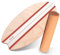 STAASH® Balance Board Holz – Pro Gleichgewichtstrainer inkl. Schutzmatte, Rolle, Halbkugel, Korkball & VIDEOKURS – Indoor-Surfen & Skaten – Balance Board Kinder & Erwachsene (Orange starter kit)