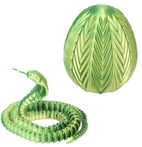 3D-Druck 3D-gedruckte Tiere 23-gedrucktes für Erwachsene 3D-gedrucktes bewegliches, Flexibles Kristallspielzeug für zu Hause Zsh446 (Green, 51cm)