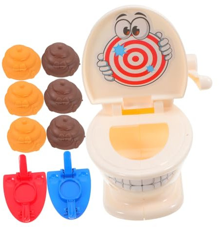 ERINGOGO 1ensemble Jeu De Prank avec Toilettes à Caca Fournitures De Jeu Interactif pour Garçon Fille Et Adultes Accessoire Amusant pour Fêtes Et Événements