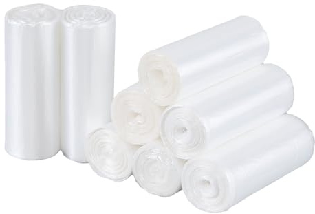 Ortodayes Lot de 200 sacs poubelle en plastique transparent de 20 l