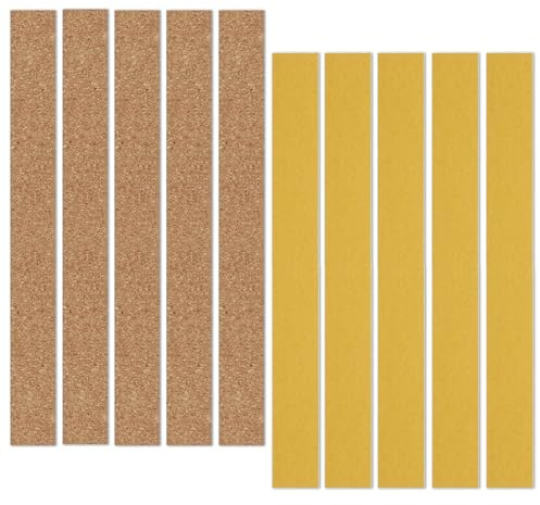 Tgsedr 10 Stück Korkenstreifen Selbstklebend Zum Anpassen Der Hutgröße Hut Verkleinerungsband Weiches Hutband Innen Selbstklebend Einfach Anwendbare Korkeinlagen 200 x 20 x 2mm