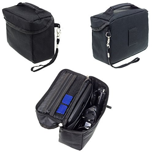 Digicharge® Tragbar Spielraum-Speicher Schutztragetasche Tasche für Tomtom Trucker 6000 Start 60 Sat NAV Mit Zubehör Aufbewahrung