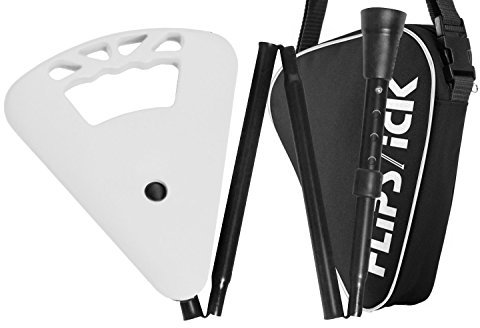 Flipstick Teleskop-Sitzstock faltbar weiß