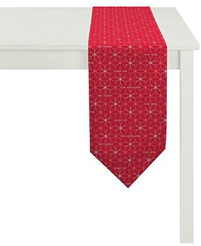 Apelt Tischband, Polyester, rot/Gold, 24 x 175 x 0.2 cm