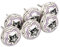 Sourcingmap 6 Pieces Vintage Shabby Knobs Purple and White Floral Hand Painted Ceramic Pumpkin Cupboard Wardrobe Cabinet Drawer Door Handles Pulls Knob, Five-Pointed Star