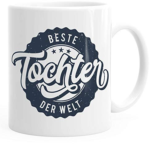 MoonWorks® Kaffee-Tasse Beste Tochter der Welt Geschenk-Tasse weiß unisize