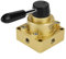 Valvola manuale a leva rotativa HV-02 PT 1/4 Controllo del flusso d'aria a 3 vie 4 posizioni Valvola a leva pneumatica pneumatica a 4 vie 1,5-8kgf / cm²