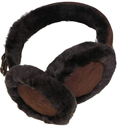 Harrys-Collection Damen Ohrenschützer aus Lammfell, Kopfgröße:Einheitsgröße, Farben:braun