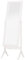 HOMCOM Freestanding Dressing Mirror Bedroom Tall Adjustable Angle 148x47cm White